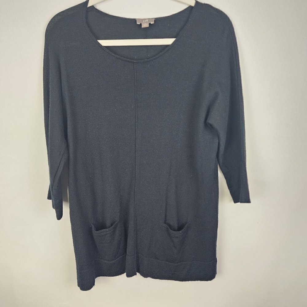 J. Jill 100% Merino Wool Pocketed Sweater S